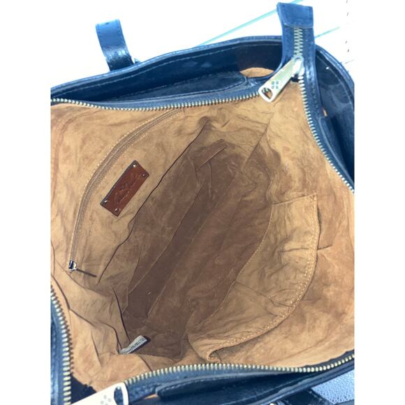 PATRICIA NASH LARGE CANVAS, LEATHER MAP PRINT SHOULDER BAG - Picture 15 of 16